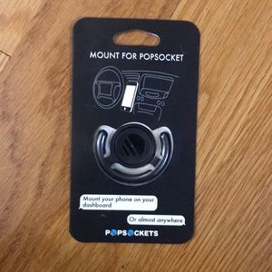 Black mount for popsocket